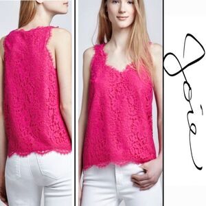 Joie Cuna Sleeveless Lace Tank